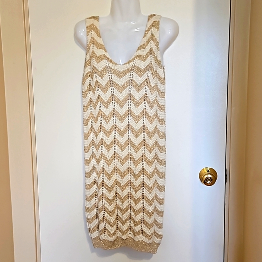Floris Italian Made Knitted Dress/Coverup Sz S/M